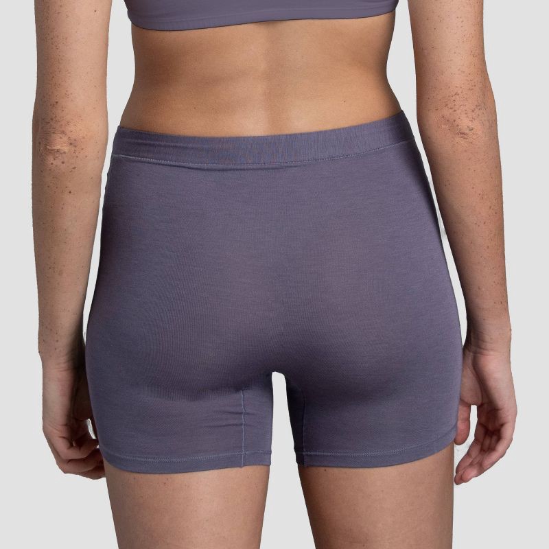 slide 4 of 5, Fruit of the Loom Women's 4pk Relaxing Comfort Boxers - 6: Modal Blend, High Rise, Tagless, Knit Fabric, 4 ct