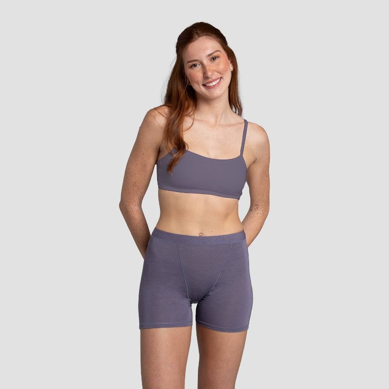 slide 2 of 5, Fruit of the Loom Women's 4pk Relaxing Comfort Boxers - 9: Modal Blend, High Rise, Tagless, Stretch Fabric, 4 ct