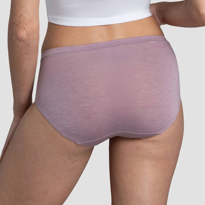 slide 4 of 5, Fruit of the Loom Women's 6pk Relaxing Comfort Briefs - 7: Modal Blend, Tagless, Flat Seams, Stretch Fabric, 6 ct