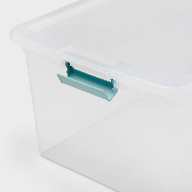 slide 3 of 4, 110qt Storage Bin with Latches - Brightroom™, 110 qt