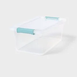 7qt Clear Storage Bin with Latches - Brightroom™