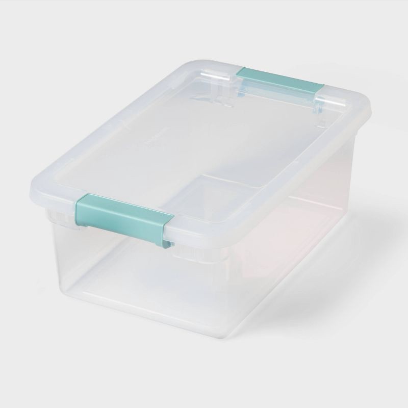 slide 1 of 4, 15qt Storage Bin with Latches - Brightroom™, 15 qt