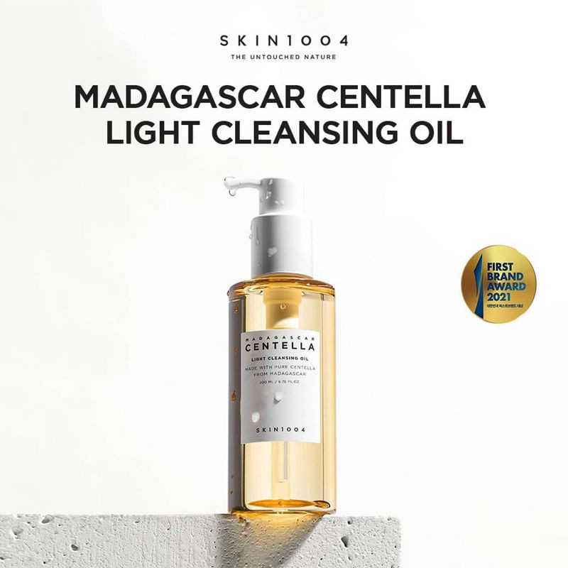 slide 3 of 10, SKIN1004 Madagascar Centella Light Cleansing Oil Korean Skincare Soothing and Gentle Oil Cleanser for Makeup Impurities Removal - 200ml, 200 ml