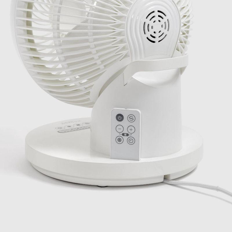 slide 9 of 12, IRIS WOOZOO 360° Oscillating Fan with Remote and Timer 3 Speed Settings, 1 ct