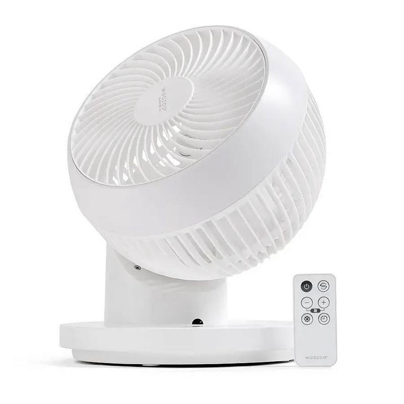 slide 1 of 12, IRIS WOOZOO 360° Oscillating Fan with Remote and Timer 3 Speed Settings, 1 ct