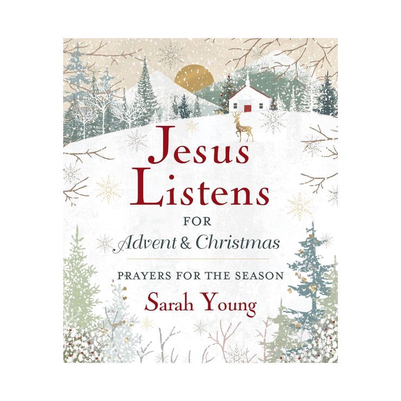 slide 1 of 1, Harper Christian Jesus Listens--For Advent and Christmas, Padded Hardcover, with Full Scriptures - by Sarah Young, 1 ct