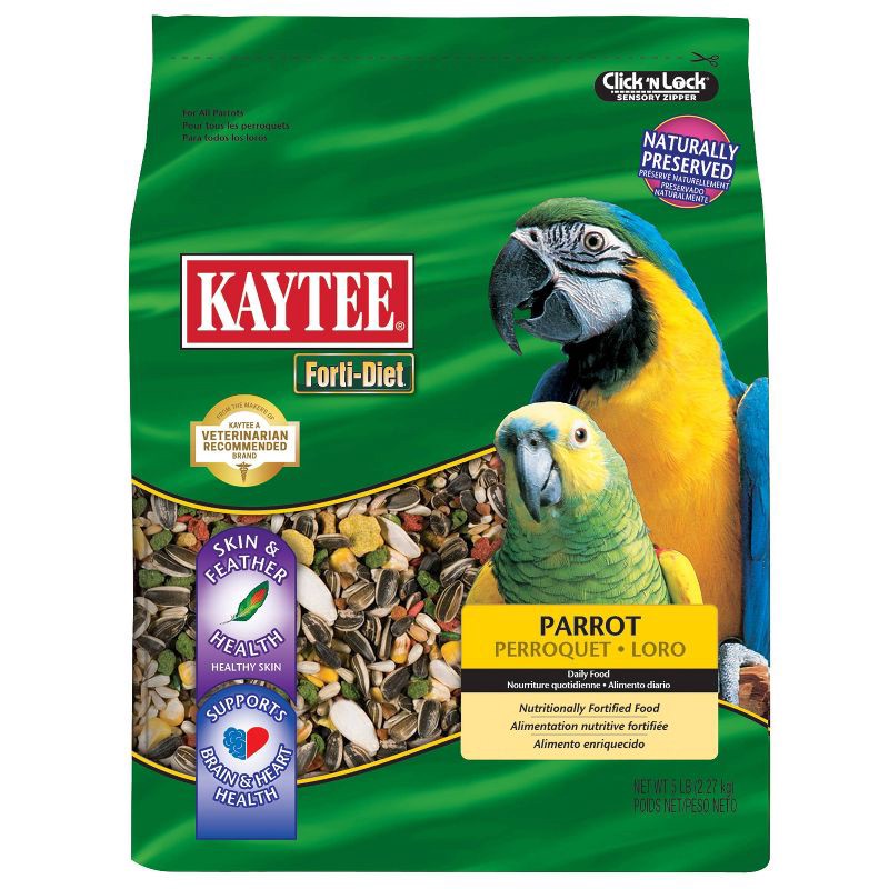 slide 1 of 2, Kaytee Forti Diet Parrot Bird and Wildlife Food - 5lbs, 5 lb
