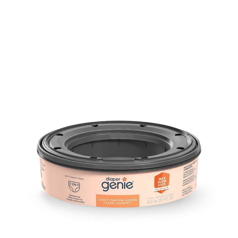 slide 3 of 9, Diaper Genie Diaper Disposal Pail System Refill - Clean Laundry - 3pk, 3 ct