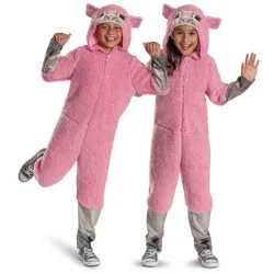 Mojang Synergies AB Kids' Minecraft Movie Sheep Unisex Classic Costume Jumpsuit Pink 10-12
