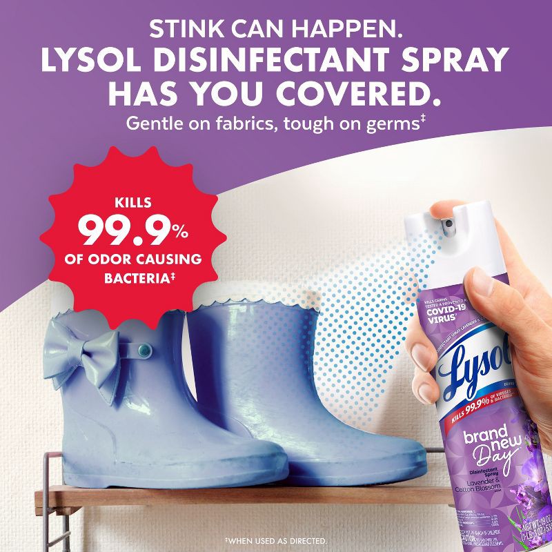 slide 4 of 8, Lysol Lavender Disinfectant Aerosol Spray - 38 fl oz, 38 fl oz