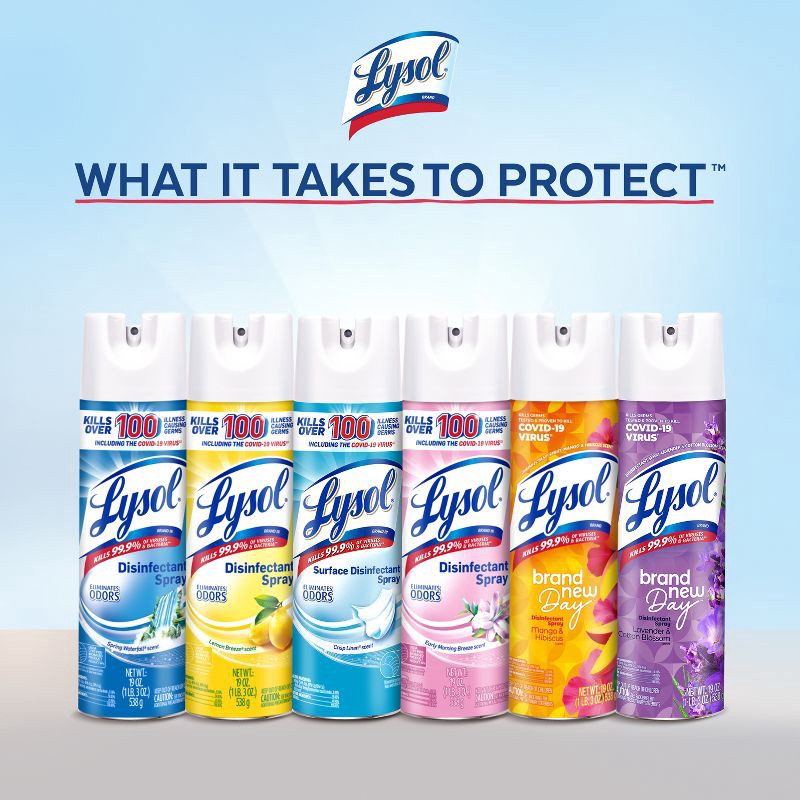 slide 6 of 8, Lysol Lavender Disinfectant Aerosol Spray - 38 fl oz, 38 fl oz