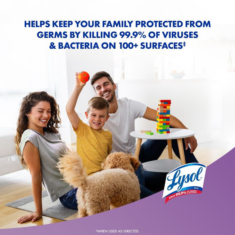slide 7 of 10, Lysol Lavender Disinfecting Wipe - 80ct, 80 ct