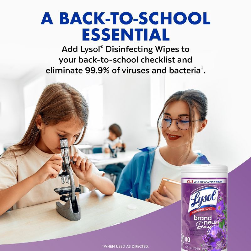slide 10 of 10, Lysol Lavender Disinfecting Wipe - 80ct, 80 ct