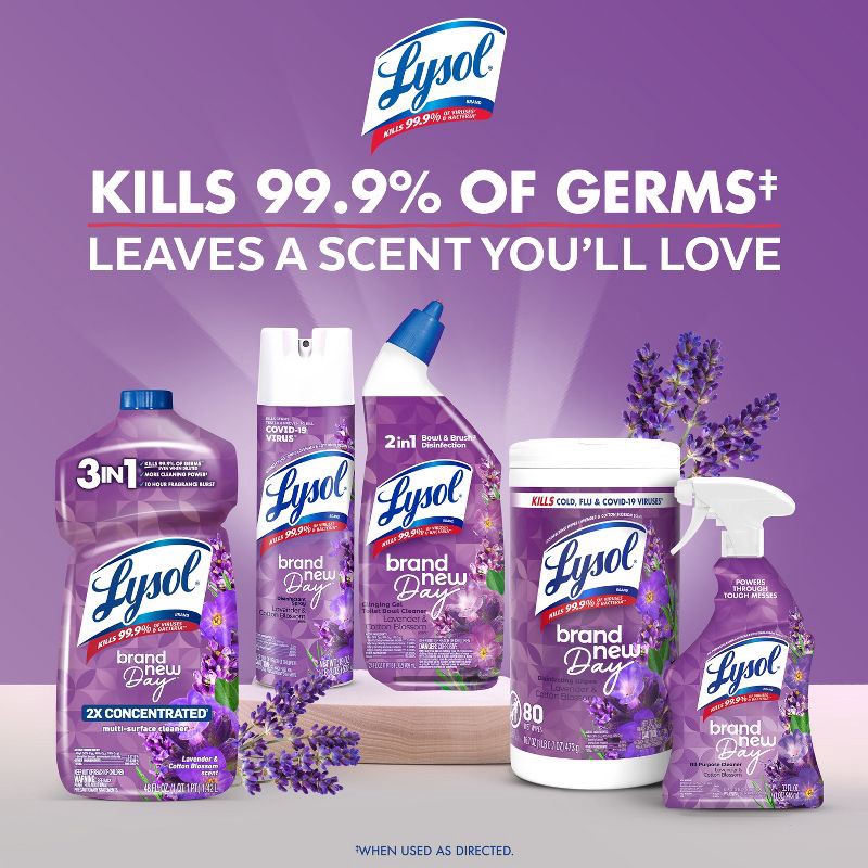 slide 6 of 8, Lysol Lavender Liquid Toilet Bowl Cleaner - 48 fl oz/2ct, 48 fl oz, 2 ct