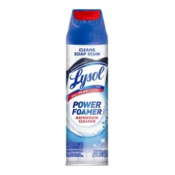 Lysol Power Aerosol Bathroom Cleaner - 24 fl oz: Aluminum-Free, Fresh Scent, Multipurpose Application