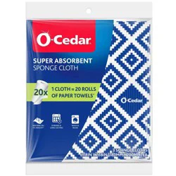 O-Cedar Super Absorbent Sponge Cloth - 3ct