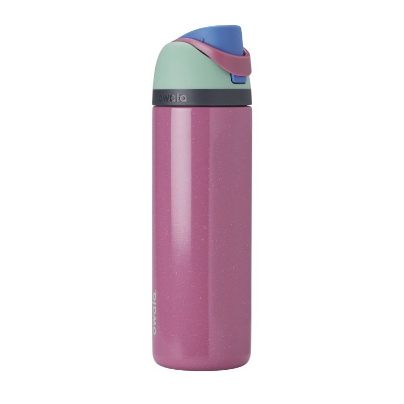 slide 1 of 5, Owala Special Edition 24oz FreeSip Stainless Steel Water Bottle - Bubblegum Burst, 24 oz