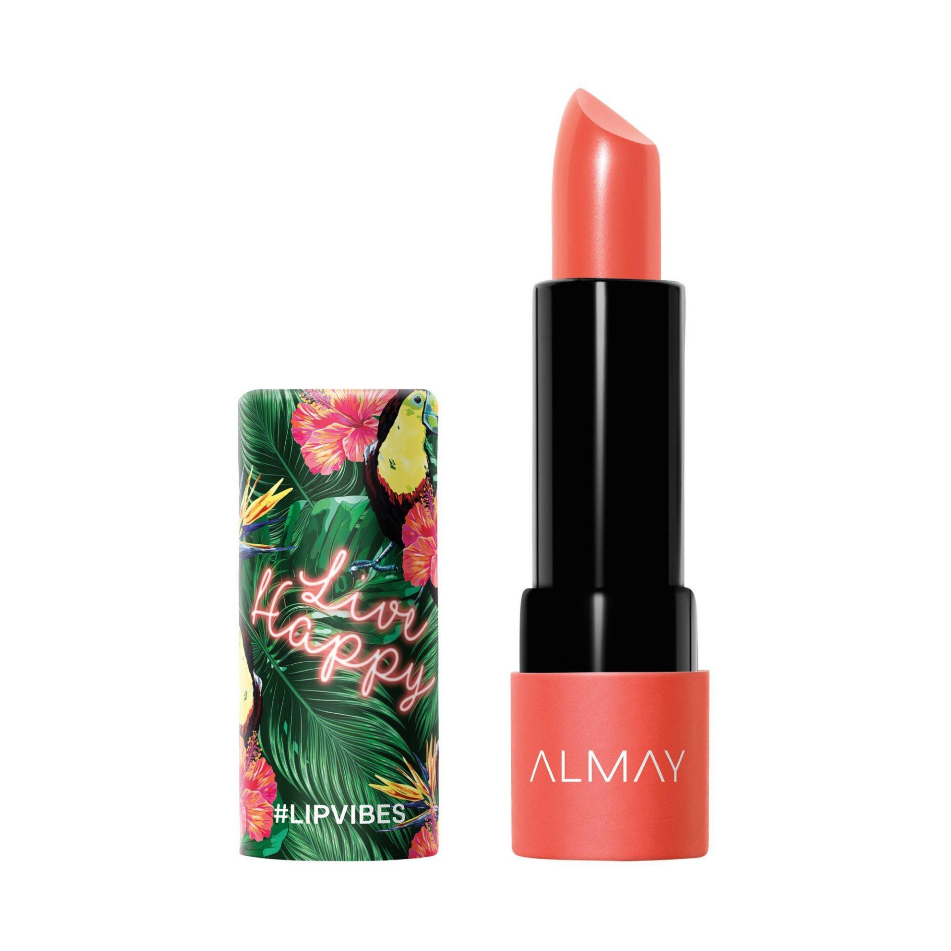 slide 1 of 3, Almay Lip Vibes Matte Lipstick, Live Happy, 0.14 oz