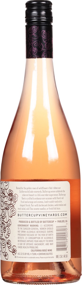 slide 4 of 9, Buttercup Rose Wine, 750 ml