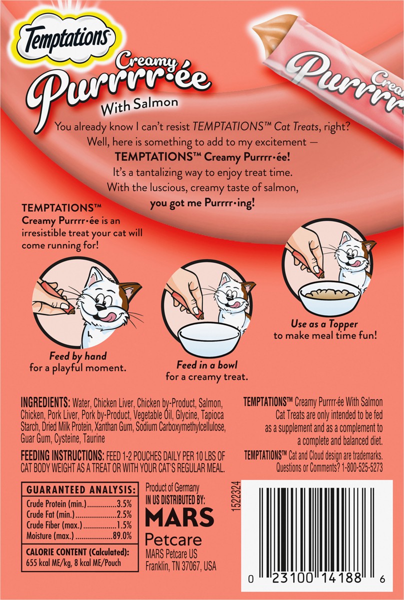slide 9 of 13, Whisker Temptations Creamy Purree Sm 5/6.7 Oz, 16 ct