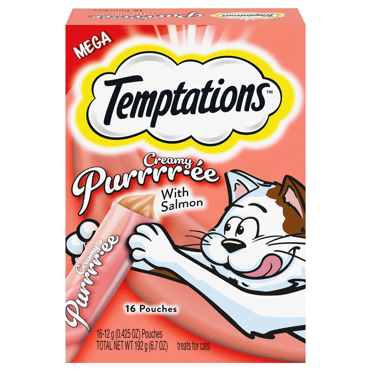 slide 1 of 13, Whisker Temptations Creamy Purree Sm 5/6.7 Oz, 16 ct
