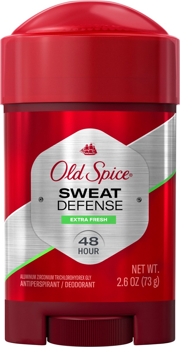 slide 3 of 3, Old Spice Men's Antiperspirant & Deodorant Sweat Defense Extra Fresh Soft Solid, 2.6oz, 2.6 oz