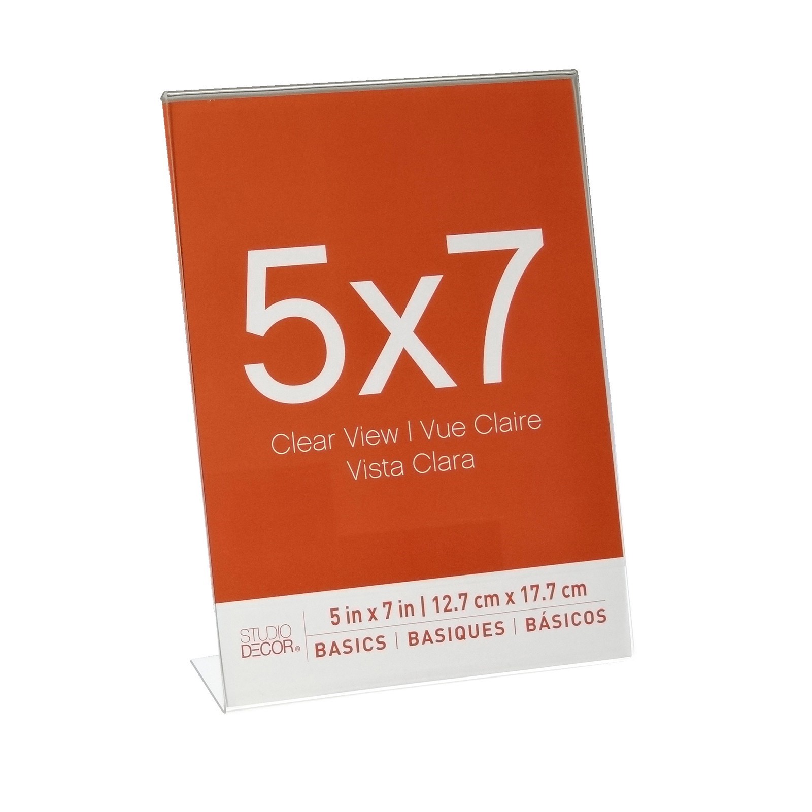 slide 2 of 3, Acrylic Basics Vertical Bent Frame By Studio Decor, 5 in x 7 in