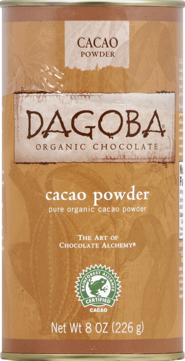 slide 4 of 4, DAGOBA Cacao Powder 8 oz, 8 oz