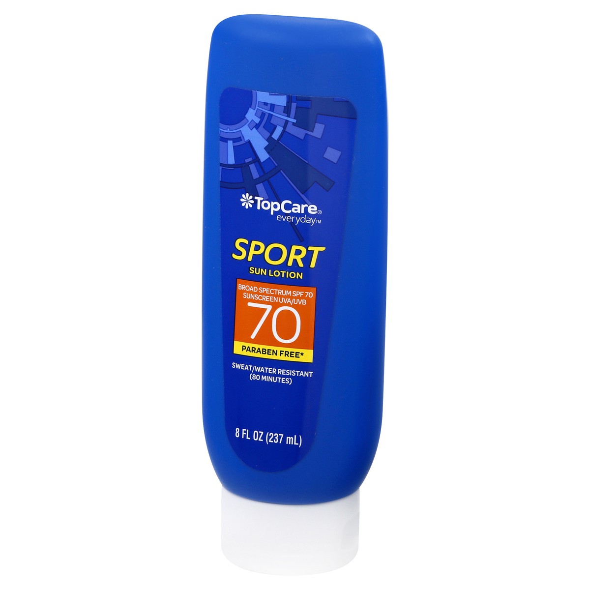 slide 3 of 9, TopCare Sport Sweat/Water Resistant Uva/Uvb Broad Spectrum Spf 70 Sunscreen Lotion, 8 fl oz