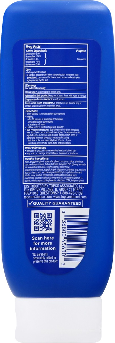 slide 9 of 9, TopCare Sport Sweat/Water Resistant Uva/Uvb Broad Spectrum Spf 70 Sunscreen Lotion, 8 fl oz
