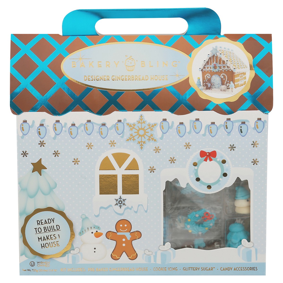 slide 8 of 14, Bakery Bling Winter Wonderland Designer Gingerbread House 32 Pieces 1 ea, 1 ct