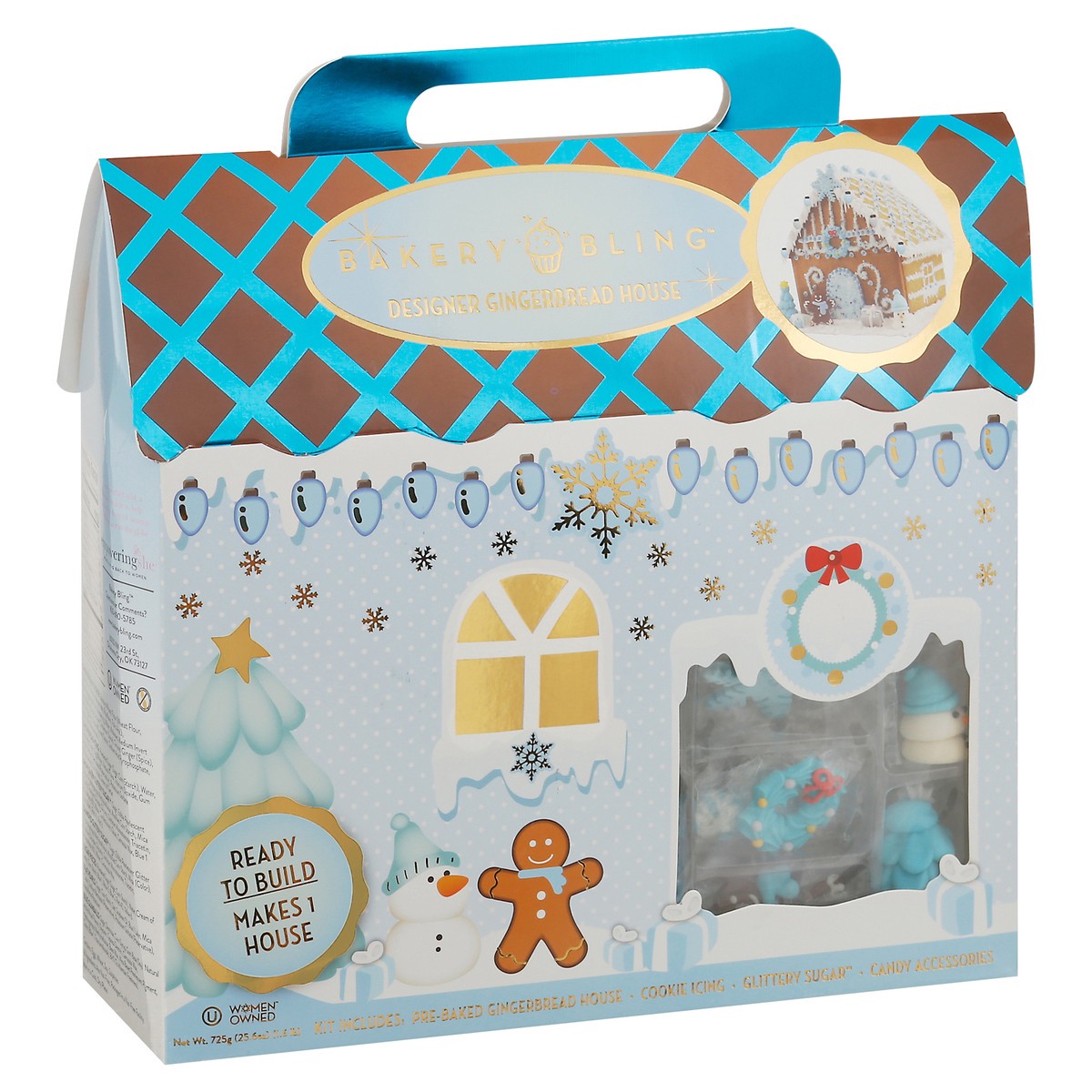 slide 11 of 14, Bakery Bling Winter Wonderland Designer Gingerbread House 32 Pieces 1 ea, 1 ct