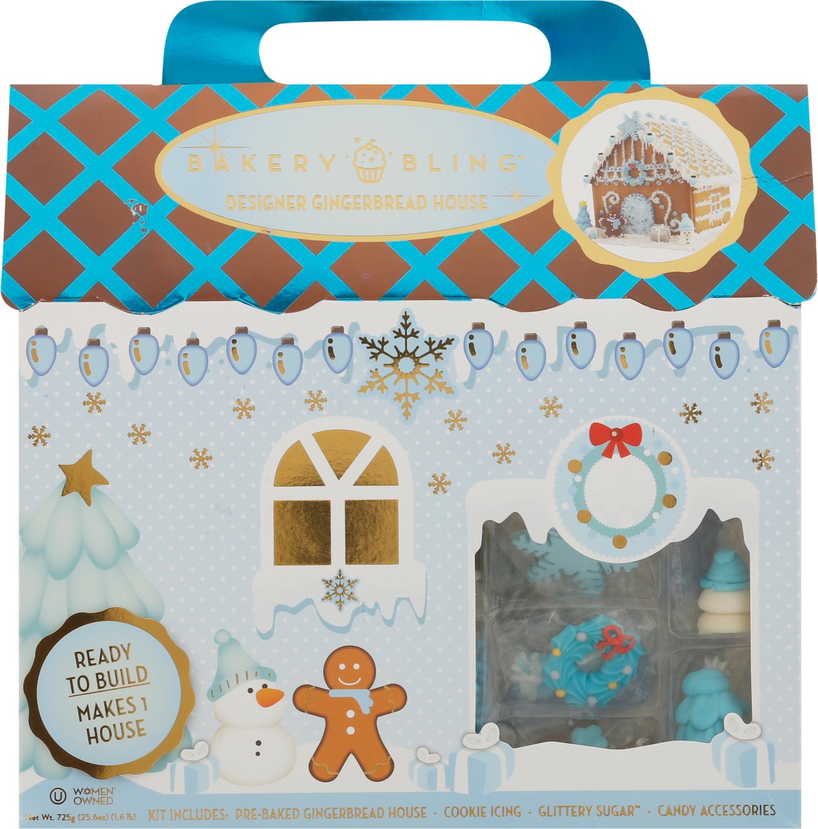 slide 3 of 14, Bakery Bling Winter Wonderland Designer Gingerbread House 32 Pieces 1 ea, 1 ct