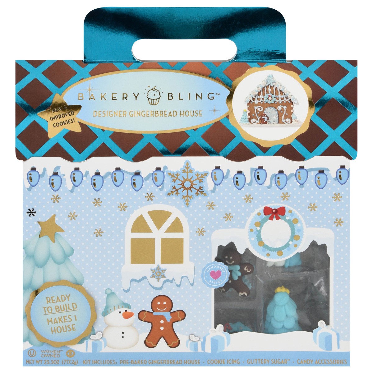 slide 1 of 14, Bakery Bling Designer Winter Wonderland Gingerbread House 25.3 oz, 25.3 oz