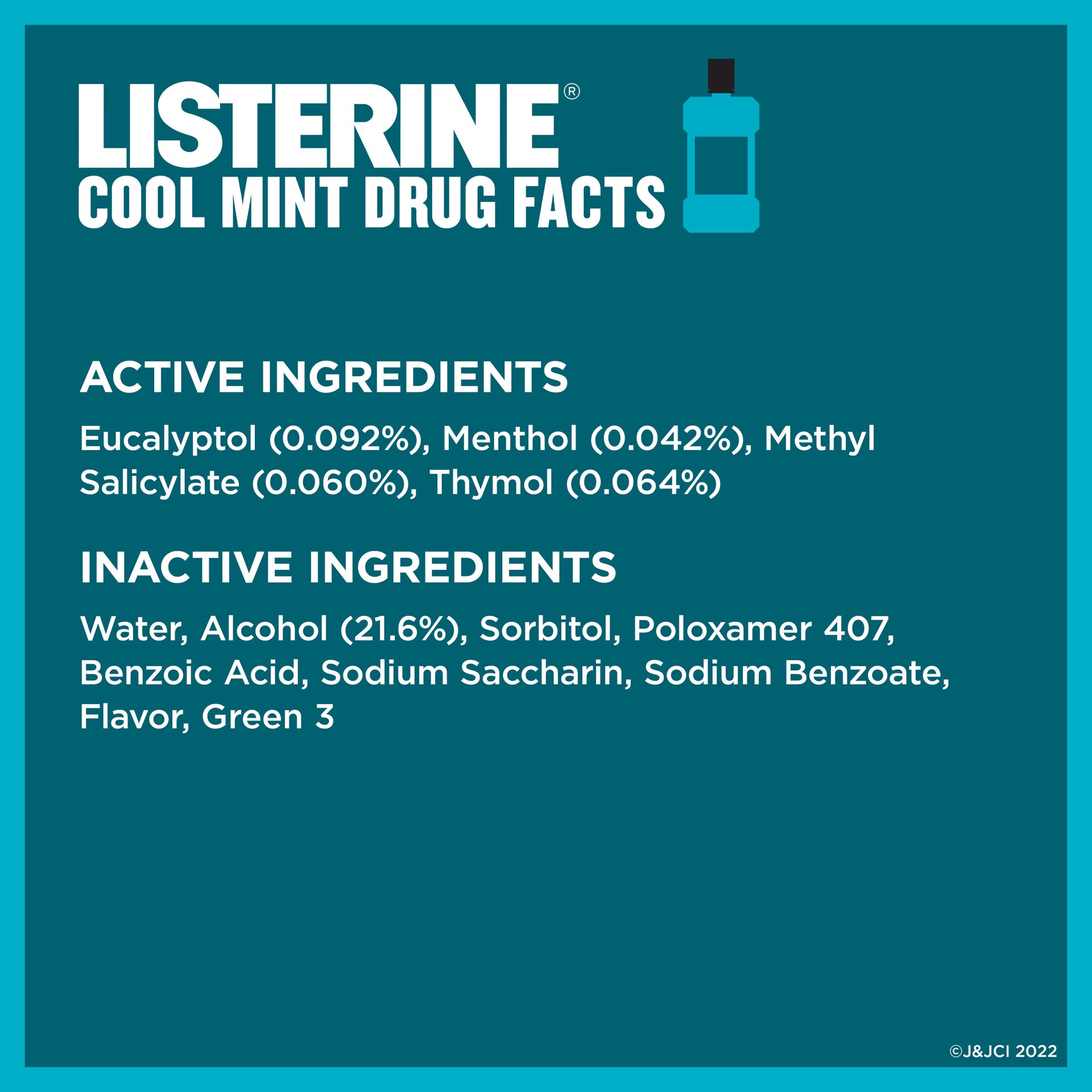 slide 2 of 9, Listerine Cool Mint Antiseptic Mouthwash, 16.9 oz