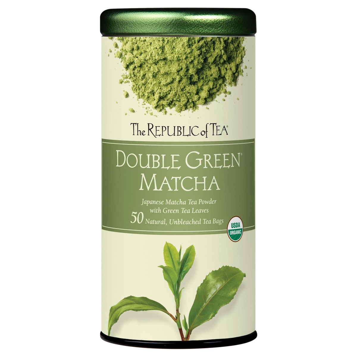slide 1 of 12, The Republic of Tea Organic Double Green Matcha Tea, 2.65 oz