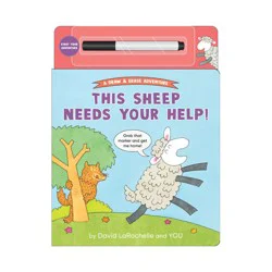 Candlewick Press This Sheep Needs Your Help! - (A Draw & Erase Adventure) by David Larochelle (Board Book)