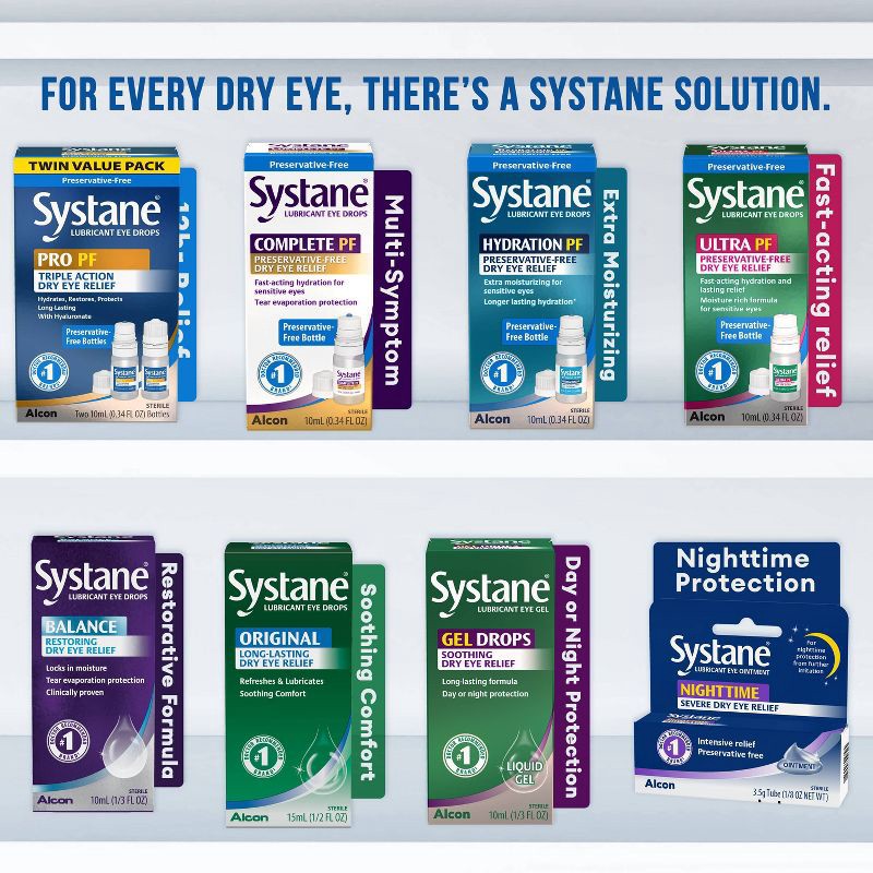 slide 7 of 8, Systane Pro MDPF Eye Drops - 0.34oz/2pk, 0.34 oz, 2 ct