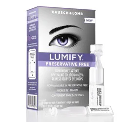 Lumify Eye Drops for Redness Relief - Preservative Free - 8ml/20ct
