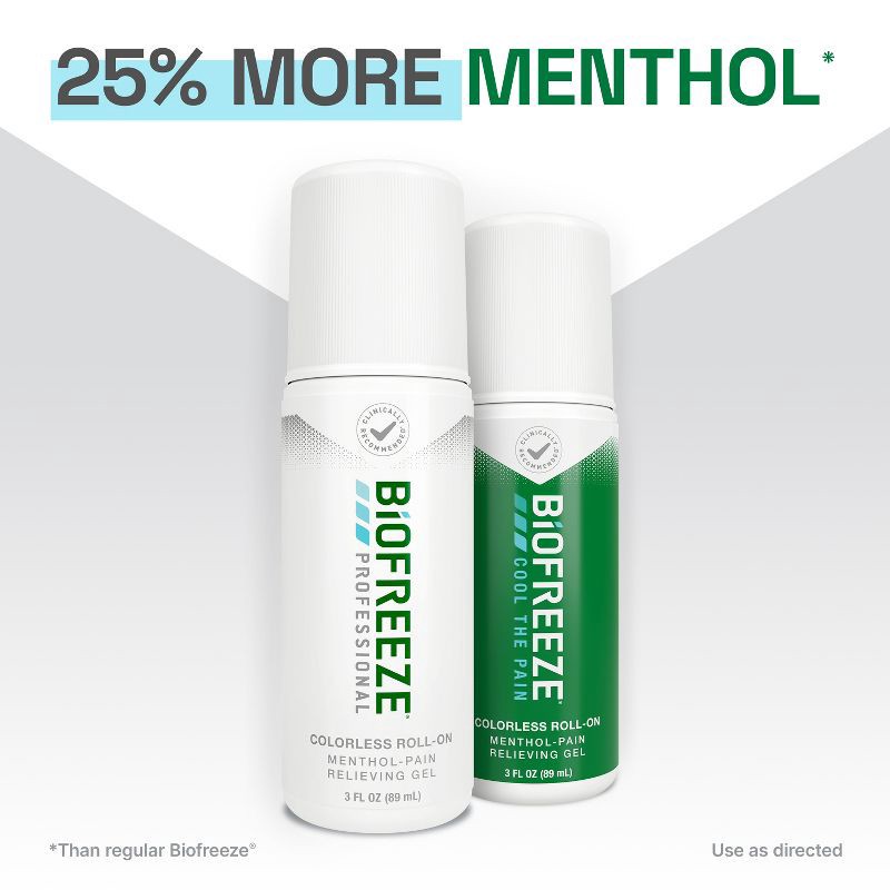 slide 3 of 8, Biofreeze Professional Joint and Muscle Pain Reliever Roll-On - 3 fl oz, 3 fl oz