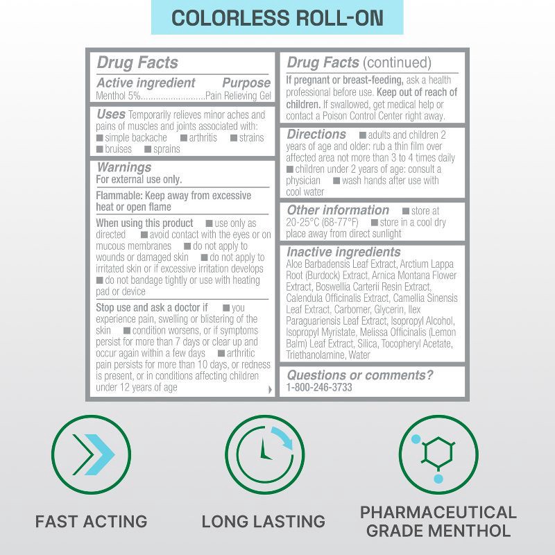 slide 6 of 8, Biofreeze Professional Joint and Muscle Pain Reliever Roll-On - 3 fl oz, 3 fl oz