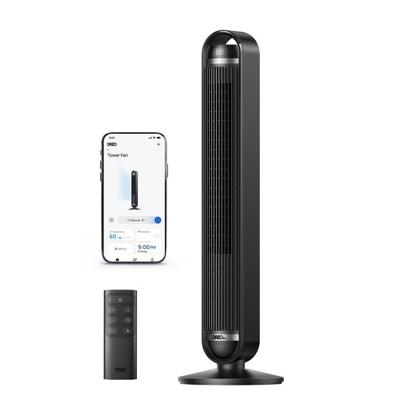 slide 1 of 9, Dreo Cruiser Pro DC Smart Tower Fan Black, 1 ct