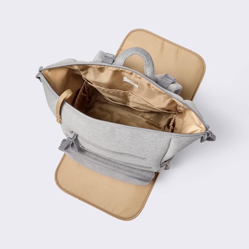 slide 3 of 5, Boxy Diaper Backpack - Gray - Cloud Island™, 1 ct