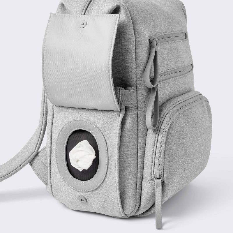 slide 4 of 5, Boxy Diaper Backpack - Gray - Cloud Island™, 1 ct