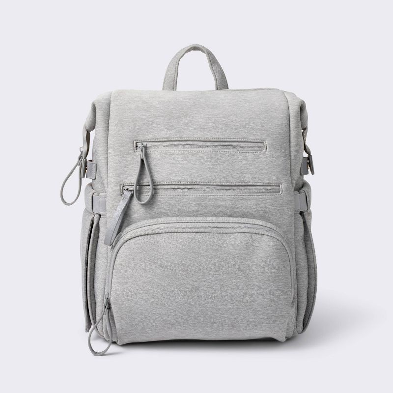 slide 1 of 5, Boxy Diaper Backpack - Gray - Cloud Island™, 1 ct