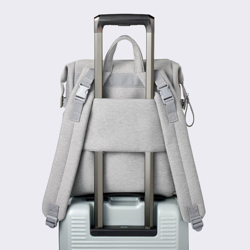 slide 5 of 5, Boxy Diaper Backpack - Gray - Cloud Island™, 1 ct