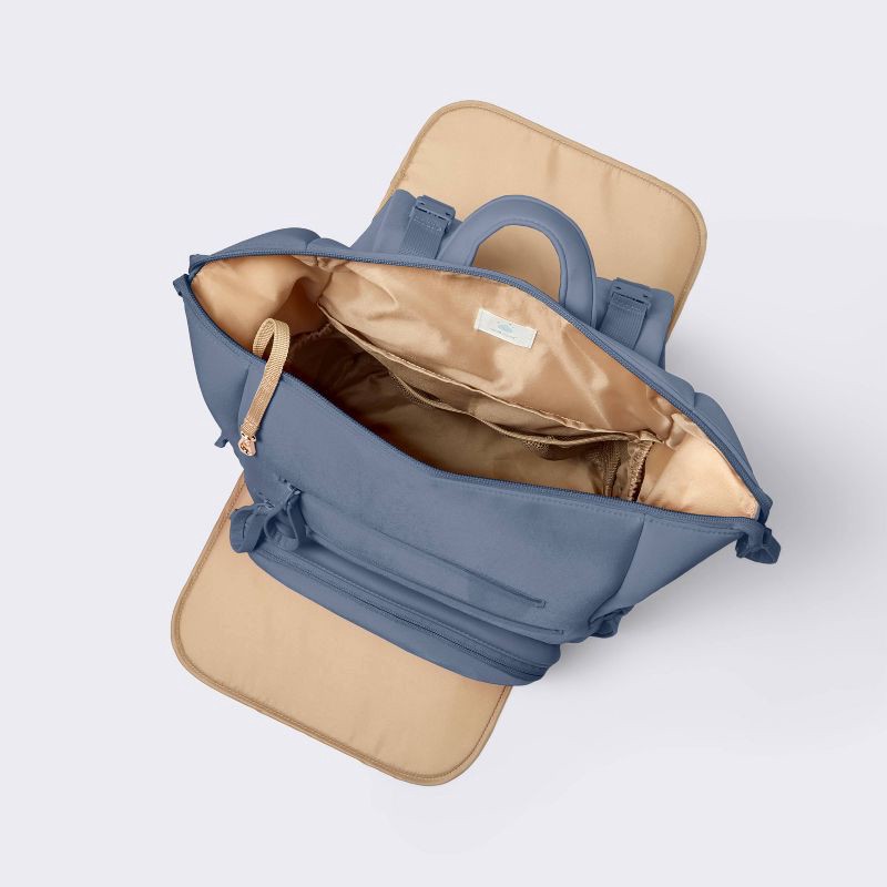 slide 3 of 5, Boxy Diaper Backpack - Blue - Cloud Island™, 1 ct