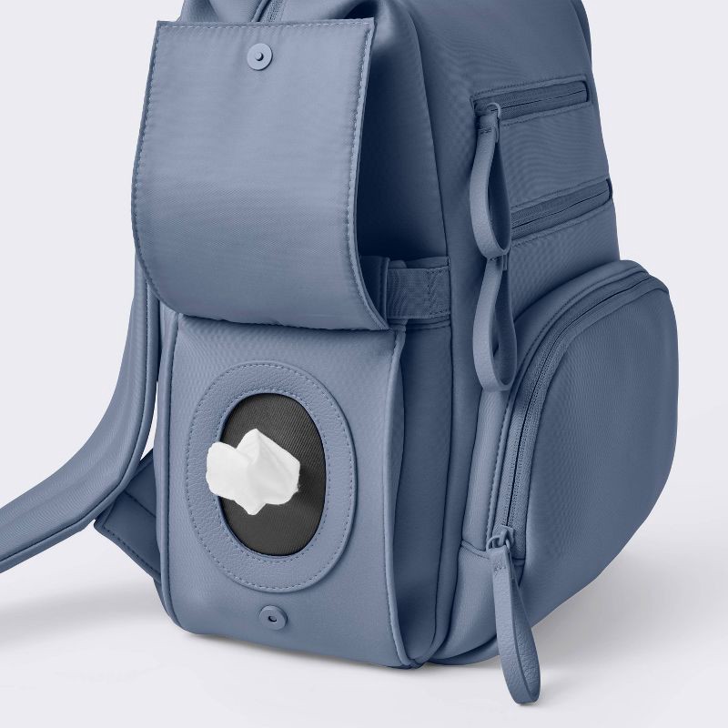 slide 4 of 5, Boxy Diaper Backpack - Blue - Cloud Island™, 1 ct
