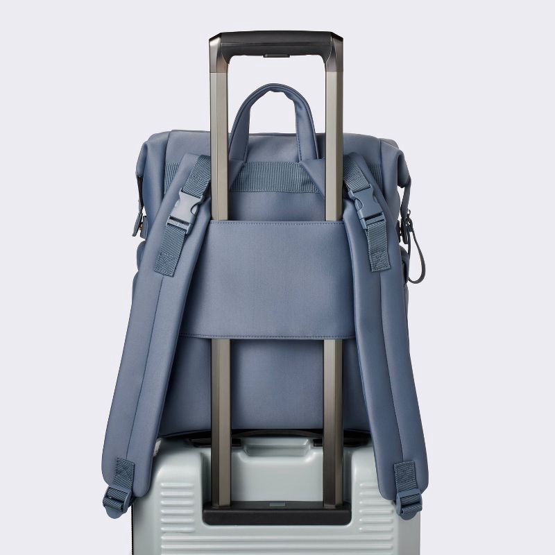 slide 5 of 5, Boxy Diaper Backpack - Blue - Cloud Island™, 1 ct