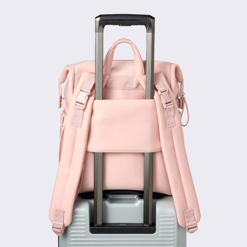 slide 5 of 5, Boxy Diaper Backpack - Pink - Cloud Island™, 1 ct
